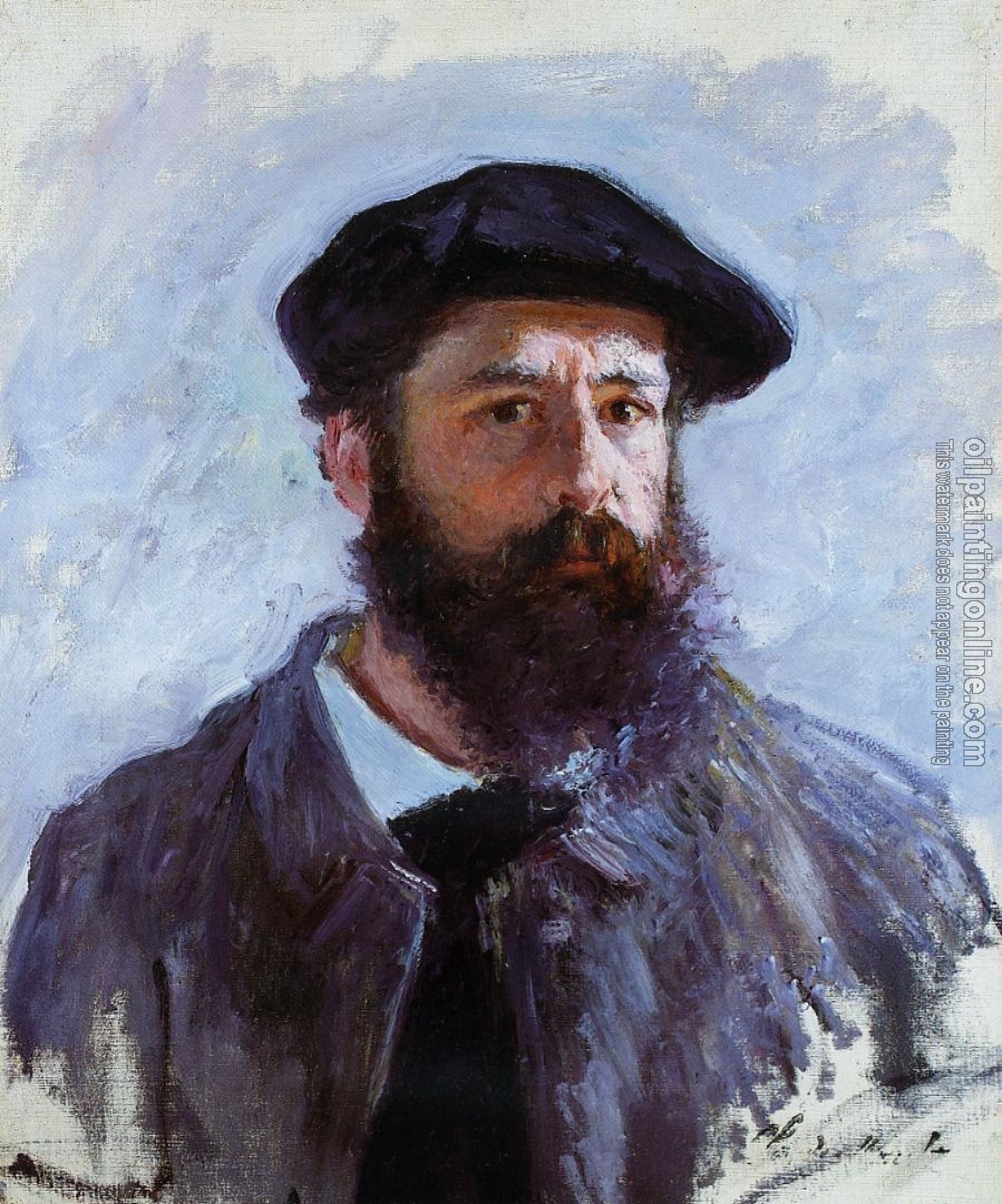 Monet, Claude Oscar - Self Portrait with a Beret